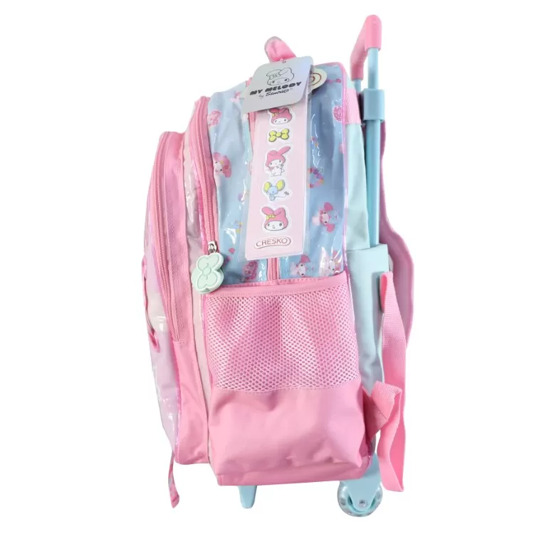 Mochila Escolar Cresko 2026 My Melody 18" con Carro Art.SR1703